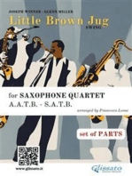 Saxophone Quartet sheet music "Little Brown Jug" (set of parts)