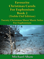 Favourite Christmas Carols For Euphonium Book 2 Treble Clef Edition