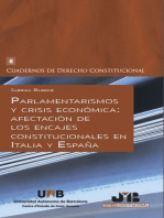 Parlamentarismos y crisis económica: Afectación de los encajes constitucionales en italia y españa