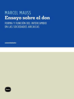 Ensayo sobre el don: Forma y función del intercambio en las sociedades arcaicas