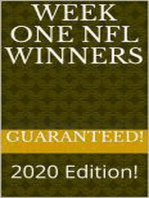 Week One NFL Winners - 2020 Edition!
