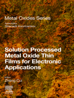 Solution Processed Metal Oxide Thin Films for Electronic Applications