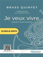 Brass Quintet score & parts: Je veux vivre: ariette from "Romeo and Juliette"