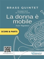 La donna è mobile - Brass Quintet score & parts: Rigoletto