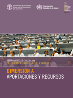 Instrumento de evaluación del sistema de control de los alimentos: Dimensión A - Aportaciones y recursos