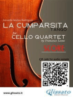 Cello Quartet Score "La Cumparsita" - tango