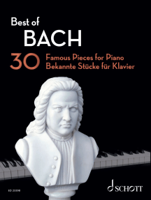 J.S Leineneinband Goldprägung Bach : Toccaten Klavier zu 2 Händen Peters 