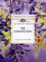 The Handbook for Constitutional Decisions in the Federal Government