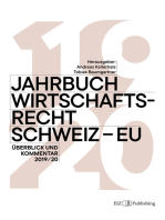 Jahrbuch Wirtschaftsrecht Schweiz – EU: Überblick und Kommentar 2019/2020