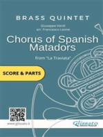 Brass Quintet: Chorus of Spanish Matadors (score & parts): from  "La Traviata"