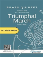 Triumphal March - Brass Quintet score & parts: Aida