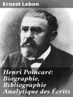 Henri Poincaré: Biographie, Bibliographie Analytique des Écrits