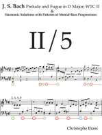 J. S. Bach, Prelude and Fugue in D Major; WTC II and Harmonic Solutions with Patterns of Mental-Bass Progressions