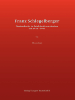 Franz Schlegelberger: Staatssekretär im Reichsjustizministerium von 1931-1942