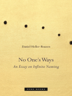 No One’s Ways: An Essay on Infinite Naming