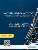 Morning Mood - Clarinet Quartet score & parts: "Peer Gynt" Suite I op. 46