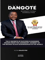 Biography Of Raw Materials Titan Alhaji Aliko Dangote: The 21 Secrets Of Success In Business  
