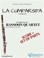La Cumparsita - Bassoon Quartet score & parts: Tango