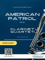 American Patrol - Clarinet Quartet score & parts