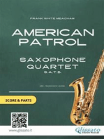 American Patrol - Saxophone Quartet score & parts