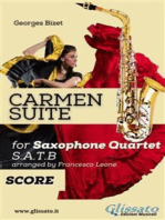 "Carmen" Suite for Sax Quartet (score)