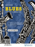 Blues (An American in Paris) - Clarinet Quartet score & parts