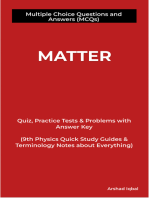 Matter Multiple Choice Questions and Answers (MCQs): Quiz, Practice Tests & Problems with Answer Key (9th Physics Quick Study Guides & Terminology Notes to Review)