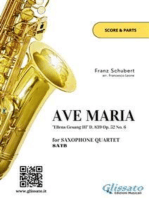 Saxophone Quartet "Ave Maria" by Schubert (score & parts)