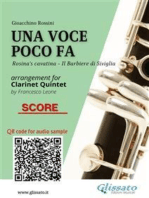 Una Voce Poco Fa - Clarinet quintet score & parts: Il Barbiere di Siviglia