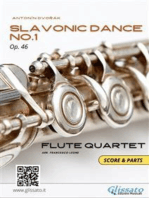 Slavonic Dance no.1 - Flute Quartet score & parts