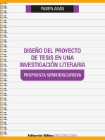 Diseño del proyecto de tesis en una investigación literaria: Propuesta semiodiscursiva