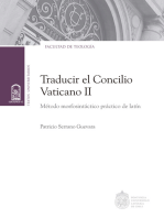 Traducir el Concilio Vaticano II: Método morfosintáctico práctico de latín