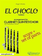 El Choclo - Clarinet quintet/choir score & parts: Tango