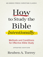 How to Study the Bible Intentionally: Methods and Conditions for Effective Bible Study