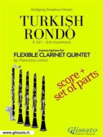 Turkish Rondò - Flexible Clarinet Quintet score & parts: K 331 - 3rd movement