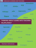 Thinking About Going into Teaching ESL/EFL/ESOL?: Language Learning and Teaching, #1