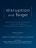 Disruption and Hope: Religious Traditions and the Future of Theological Education