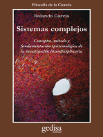 Sistemas complejos: Conceptos, métodos y fundamentación epistemológica de la investigación interdisciplinaria