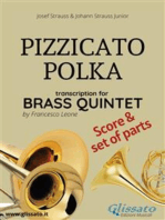 Pizzicato Polka - Brass Quintet score & parts