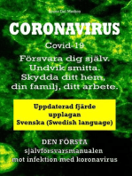 Coronavirus Covid-19. Försvara dig själv. Undvik smitta. Skydda ditt hem, din familj, ditt arbete. Uppdaterad fjärde upplagan.