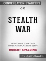 Stealth War: How China Took Over While America's Elite Slept by Robert Spalding: Conversation Starters