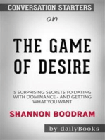 The Game of Desire: 5 Surprising Secrets to Dating with Dominance - and Getting What You Want by Shannon Boodram: Conversation Starters