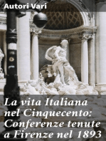 La vita Italiana nel Cinquecento