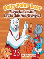Polly Polar Bear Plays Basketball In The Summer Olympics