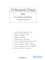 10 Romantic Pieces - Easy for Cello and Piano