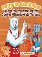 Polly la Osa Polar juega baloncesto en los Juegos Olímpicos de verano