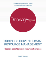 Resumen de Business Driven Human Resource Management de David Hussey