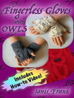 How to Knit Fingerless Gloves: with OWLS!