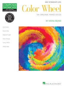 Color Wheel: NFMC 2020-2024 Selection Hal Leonard Student Piano Library Composer Showcase Early Intermediate