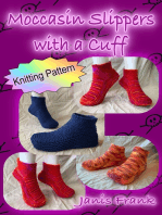 Moccasin Slippers with a Cuff: How to Knit Slippers